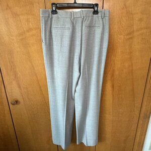 Lafayette148 Gates Wool Pants Size 12 Grey Heather